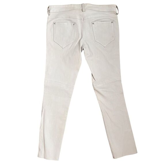 Isabel Marant White Leather Pants with Star Studs Size 36 FR. 4 USA - Picture 3 of 10